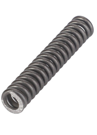 A tightly wound coiled compression spring made of silver metal, specifically the AGCO | Compression Spring - F291101990110.