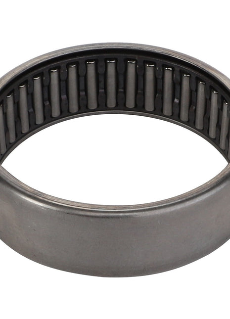 The AGCO | BEARING - AG061244 by AGCO is a cylindrical roller bearing featuring an outer metal ring and internal needle rollers arranged in a circular pattern, though no additional information is available beyond these details.