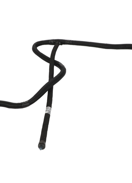 Product Description: The AGCO | Fuel Pipe - Acp0354200 is a coiled black flexible automotive wire harness with connectors at both ends, designed under the reputable AGCO brand.