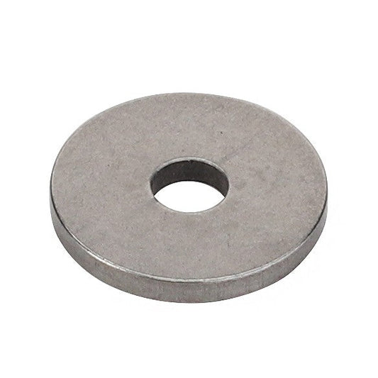 The AGCO | Disc - F010200710756 is a flat, circular metal washer featuring a central hole, meticulously crafted by AGCO for perfect balance and stability.