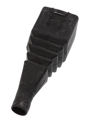The AGCO GAITER - AL5021043, a black rubber accordion-style protective boot with a rectangular top and a narrow cylindrical end, fits your needs perfectly; however, no additional product description information is available.