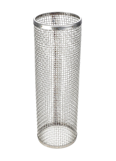 The AGCO | Mesh - Ag052355, an exceptionally crafted cylindrical metal mesh filter with open top and bottom, is ideal for straining or filtering in various industrial applications.