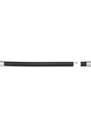 A black AGCO hydraulic hose, model HOSE - AG229248, featuring metal fittings on both ends, photographed against a white background. Currently, no detailed product description information is available.