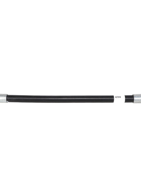 A black AGCO hydraulic hose, model HOSE - AG229248, featuring metal fittings on both ends, photographed against a white background. Currently, no detailed product description information is available.