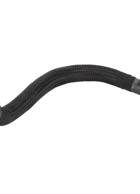 The AGCO | Hose - Acw119350A, a black flexible braided hose featuring metal fittings on both ends, is depicted against a plain white background. No additional product description information is available at this moment.