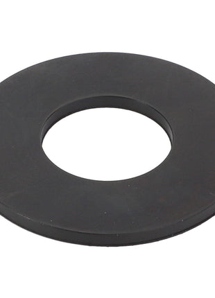 The AGCO | GASKET - 0.010.3480.0 is a flat, circular black rubber washer with a central hole, commonly used as a seal in plumbing and mechanical applications. If you need further details or specifications about this product, please contact support for assistance.