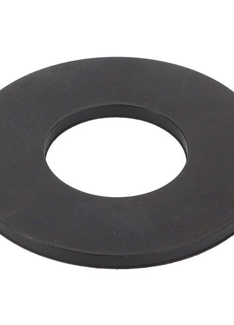 The AGCO | GASKET - 0.010.3480.0 is a flat, circular black rubber washer with a central hole, commonly used as a seal in plumbing and mechanical applications. If you need further details or specifications about this product, please contact support for assistance.