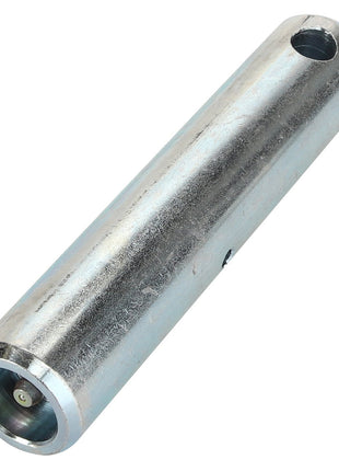 There is no current product description available for the AGCO PIN - AL1116429, a cylindrical metallic tool with holes on either end, likely designed for a specific mechanical or industrial application.