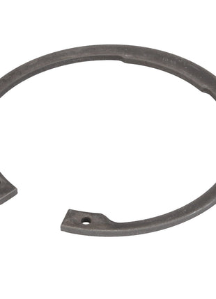 The AGCO Circlip - Acp0442690 is a black, circular retaining ring with two holes at the ends; no current product description is available.