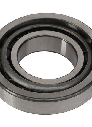 A close-up view of the AGCO Bearing Set - Acp0287570 showcasing its inner and outer rings and rollers. No current product description available.