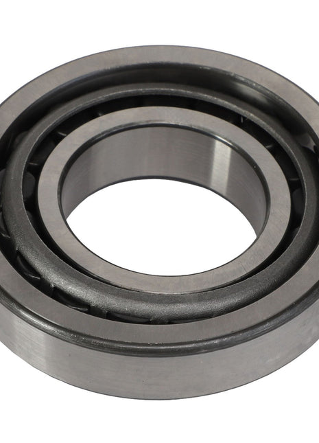 A close-up view of the AGCO Bearing Set - Acp0287570 showcasing its inner and outer rings and rollers. No current product description available.