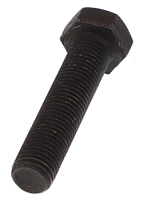 A close-up image of the AGCO | HEXAGONAL HEAD BOLT - 0901-22-57-00, featuring a black hex head and threaded shaft against a white background, with no current product description information available.