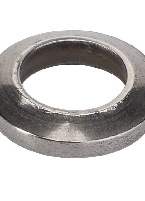 The AGCO | Washer - Acp0310080, by AGCO, is a metallic washer with a round opening in the center, designed to serve as a crucial fastener component for distributing load or preventing loosening.