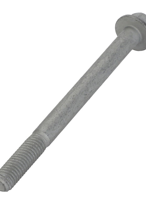 The AGCO | Hexagonal Head Bolt - F119202180030 features a threaded end and a smooth shaft, with an integrated washer-like flange near the head. Customization options are currently not available for this product.