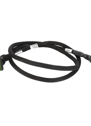 The AGCO Jumper - Acw6473790 automotive wiring harness features a black connector at one end and a gray connector at the other, with no current product description information available.