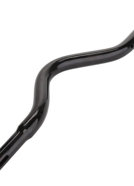 Displayed against a white background is the AGCO | Gear Lever - Acw014393A, a black, curved metal pipe with openings at both ends.