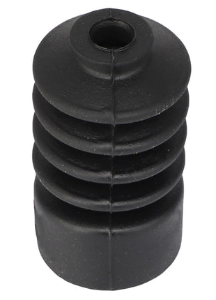 The AGCO GUARD - 0.009.4891.1 is a black rubber grommet with a cylindrical shape and ridges, designed for sealing or protecting openings in various applications. For more information or specific inquiries about this product, please contact our support team.