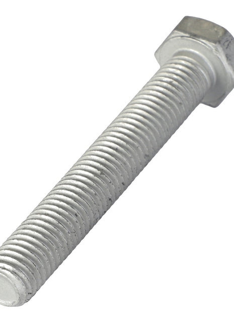 A close-up image of an AGCO Hexagonal Bolt - Acw1910360, with a silver threaded shaft, shown on a white background.