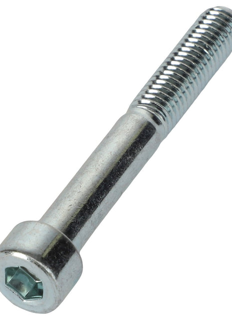 A hex socket head cap screw with a partially threaded shaft, identified as the AGCO | SCREW - AL5005128 by brand AGCO, is shown against a plain background. The metal screw features a silver finish. No current product description information is available.