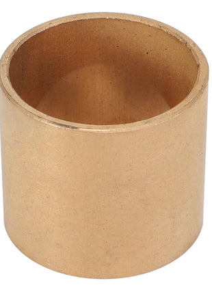 The AGCO BUSH - D43364300 is a cylindrical, bronze metal bushing with a smooth surface and hollow center, offering excellent durability.