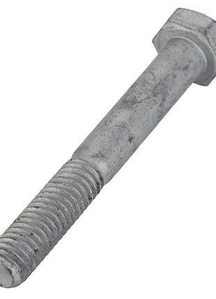 A metallic hex bolt with threading on the lower half and a hexagonal head on top, known as the AGCO HEX CAP SCREW - LA10903424 from AGCO. No Description Available.