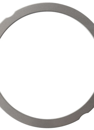 A flat, circular metal ring known as the AGCO Compensating Ring - F148200210190, featuring slight notches on the outer edge and minor wear on the surface. No current product description available.