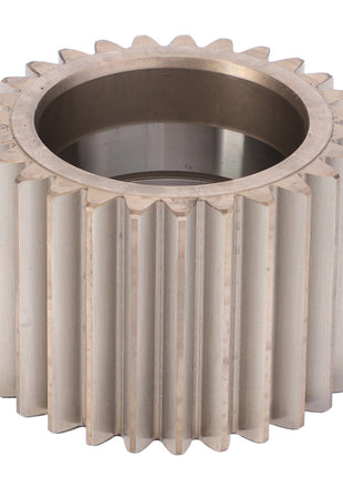 A cylindrical metallic gear with evenly spaced teeth and a hollow center, the AGCO Planet Pinion (F653150020120) exemplifies AGCO's superior metallurgy for optimal integration.