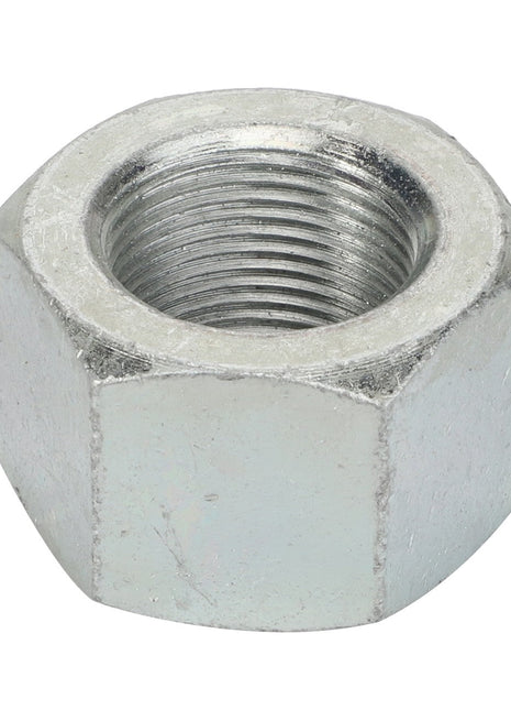 No product description is available for the AGCO | Nut - La15500511, a hexagonal metallic component with a threaded interior, typically used in conjunction with a bolt for fastening purposes.