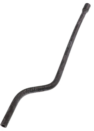 The AGCO Hose - Acw1871260 is a black, curved metal pipe with threaded ends. No current product description information is available.