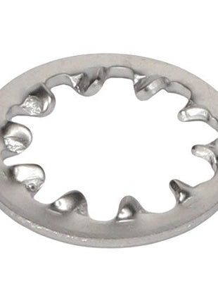 A silver AGCO flat washer, product code AG058969, featuring multiple inward-facing teeth. Note: No current product description information is available.