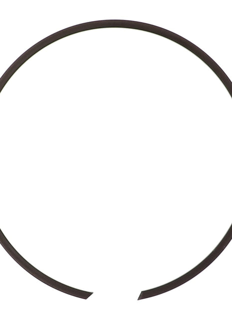 An AGCO Snapring (Acp0445850) in a sleek black circular design with a small gap at the bottom, elegantly set against a pristine white background.