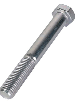 A close-up image of the **AGCO Hexagonal Head Bolt - 3008563X1** with a partially threaded shank, made of shiny metal. No product description available.