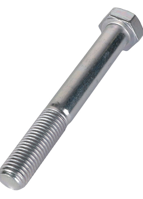 A close-up image of the **AGCO Hexagonal Head Bolt - 3008563X1** with a partially threaded shank, made of shiny metal. No product description available.