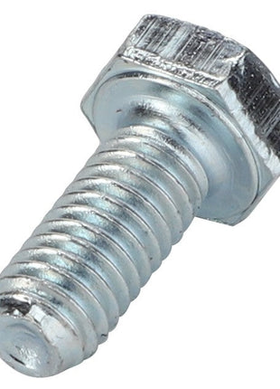 A close-up image of the AGCO HEXAGONAL HEAD BOLT - LA10902121, a metal hex bolt featuring threading along its shaft, designed for industrial or mechanical use. No current product description information is available.
