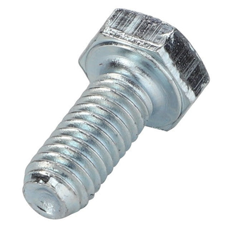 A close-up image of the AGCO HEXAGONAL HEAD BOLT - LA10902121, a metal hex bolt featuring threading along its shaft, designed for industrial or mechanical use. No current product description information is available.