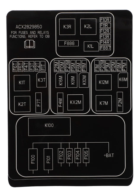 AGCO | Decal, Fuse - Acx2829850 - Farming Parts