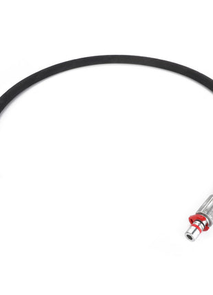 The product is the AGCO | HOSE - AL9032604, a black flexible hose featuring metal connectors on each end—one straight and one angled—displayed against a white background. No additional product description information is currently available.