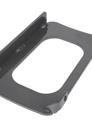 The AGCO | Closing - Acx2814940, a metallic mounting bracket with a rectangular cutout and four screw holes designed for securing components, currently has no available product description information.