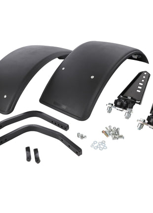 AGCO Front Mudguard Kit - Acw090154A, including brackets, bolts, and washers, displayed on a white background. No current product description information is available.