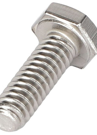 A silver hex bolt with a threaded shaft and a hexagonal head, displayed on a plain white background. The product is named AGCO | HEXAGONAL HEAD BOLT - AG562054 by the brand AGCO. No current product description information is available.