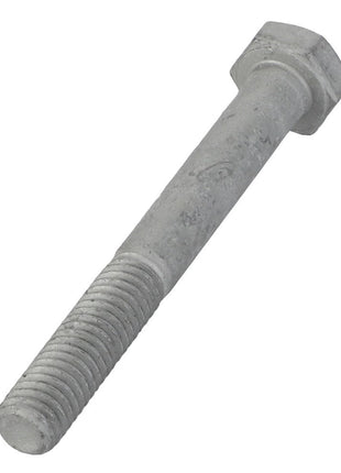 A close-up view of the AGCO | Hexagonal Head Bolt - Acx3390430, featuring a metallic hex bolt with a partially threaded shaft and a hexagonal head.