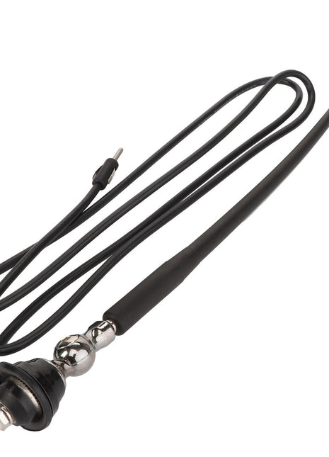 The AGCO | Antenna - S0480335 is a sleek black car radio antenna that includes a flexible mast, magnetic base, and long extension cable. No product description available.