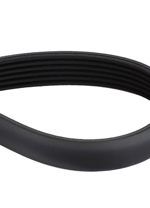 A black rubber serpentine belt, folded in a loop that showcases its ribbed texture. This is the AGCO | Belt - Acw032775A by AGCO. No current product description information is available.