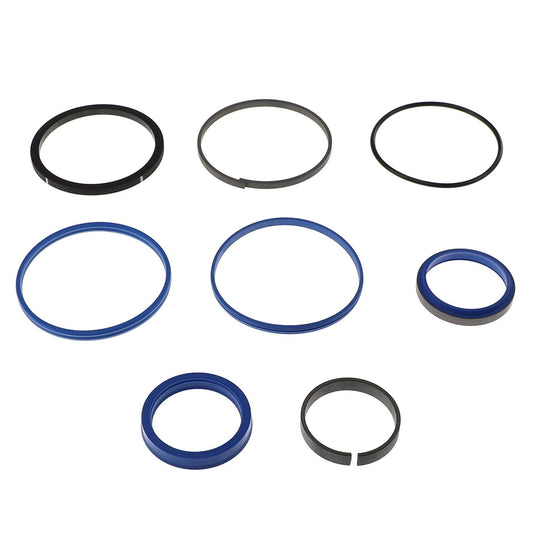 **Product Description:** The AGCO Seals Kit (Model: AL5034163), featuring assorted rubber and plastic O-rings and seals of various sizes and colors, is showcased against a white background.