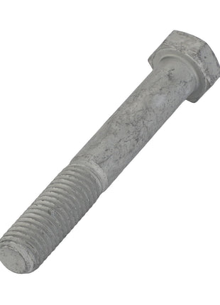 Introducing the AGCO | HEXAGONAL BOLT - ACW0883780, a metal bolt with a hexagonal head and partially threaded shaft, perfect for both DIY enthusiasts and professional builders.