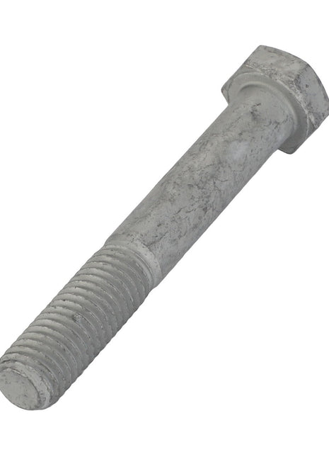 Introducing the AGCO | HEXAGONAL BOLT - ACW0883780, a metal bolt with a hexagonal head and partially threaded shaft, perfect for both DIY enthusiasts and professional builders.