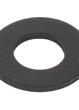 A flat, round, black rubber washer with a central hole, viewed from above. Product: AGCO | O-Ring - Ag000313 by AGCO. No current product description available.
