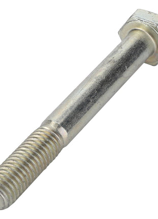 A hex bolt with a partially threaded shank and a hexagonal head, displayed against a white background. Product: AGCO | Hexagonal Head Bolt - Fel107596. No current product description available.
