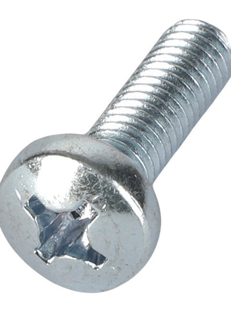 A detailed close-up image of the AGCO | Screw - Va021636, featuring a Phillips head and a threaded shaft. No current product description available.