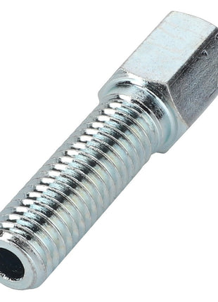A close-up of the AGCO | Hex Cap Screw - La300031549 with a threaded shank showcases intricate details, leaving no room for ambiguity.